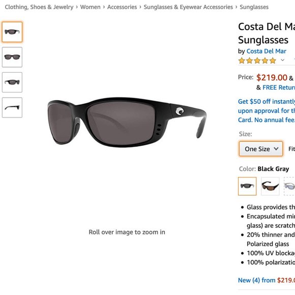 Costa Other - Costa Del Mar Zane Polarized Sunglasses